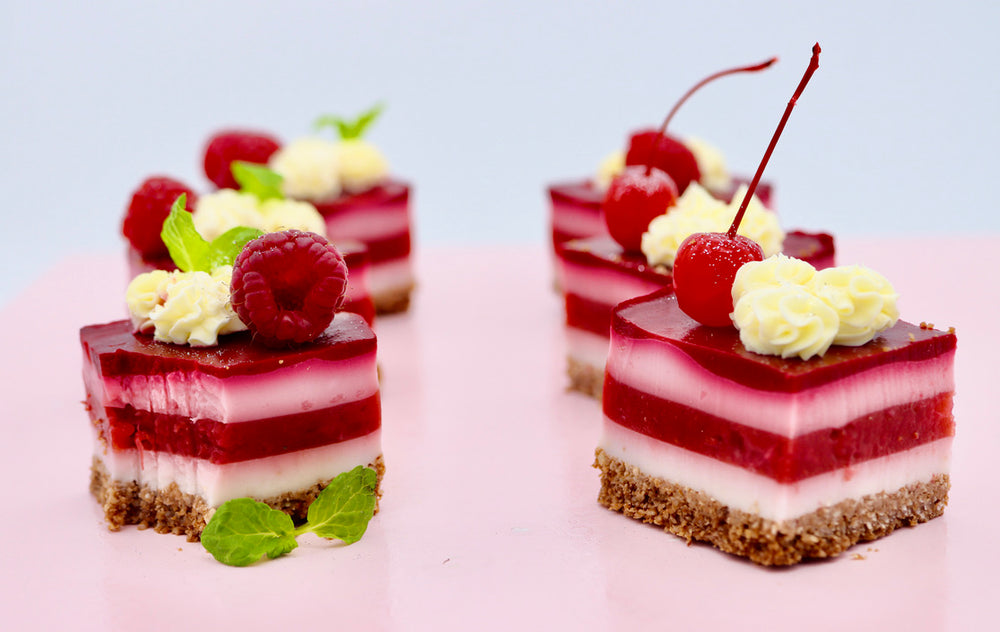 PANNA COTTA ~ COCONUT & RASPBERRY~